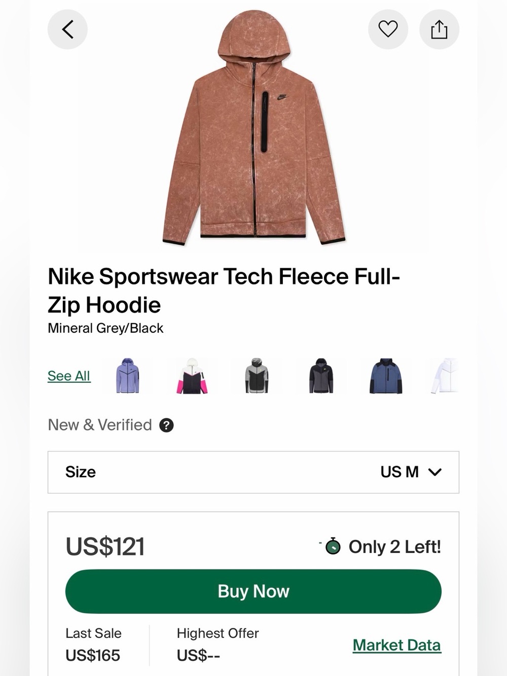Nike Tech Fleece Full Zip Hoodie